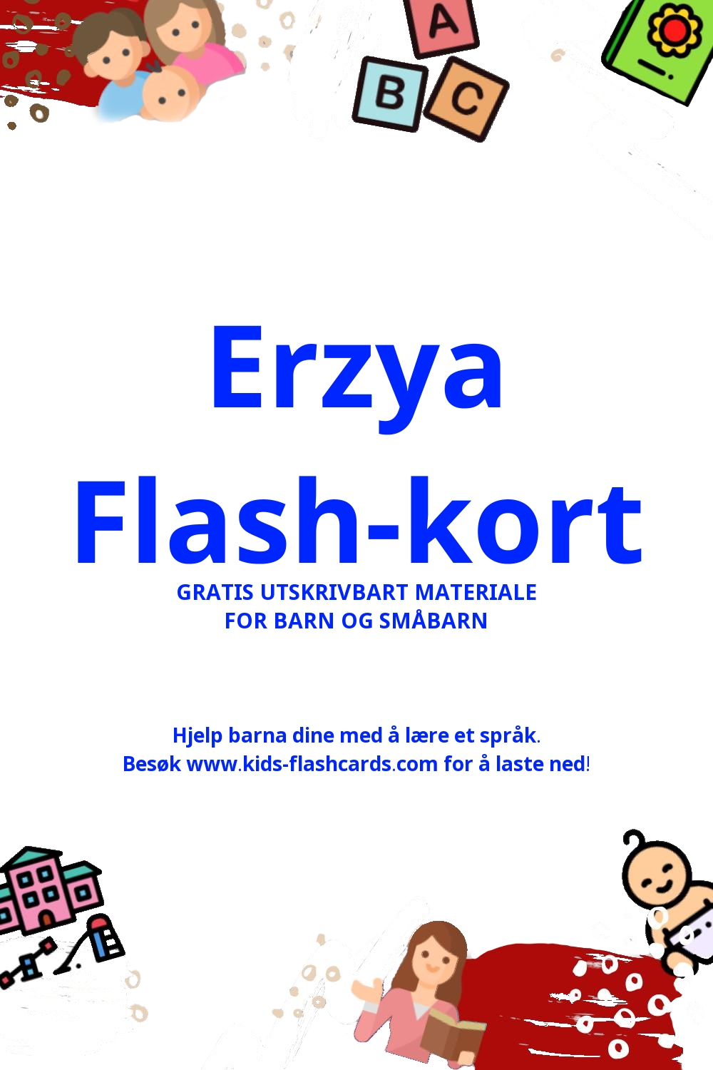 Arbeidsark for å lære Erzya