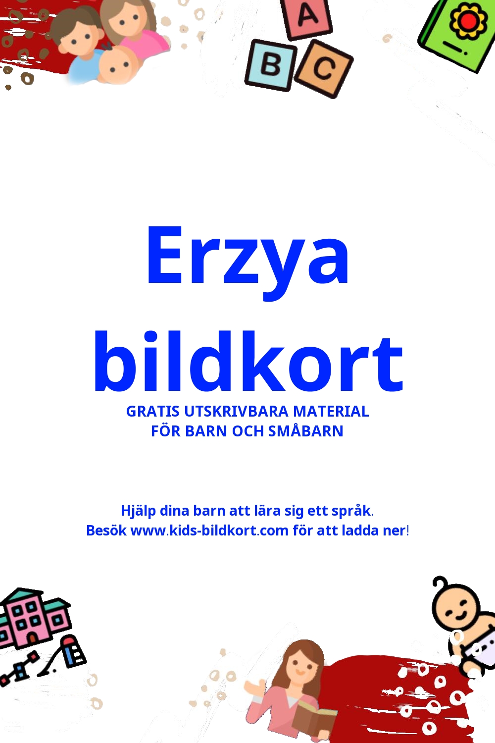 Arbetsblad för att lära sig Erzya