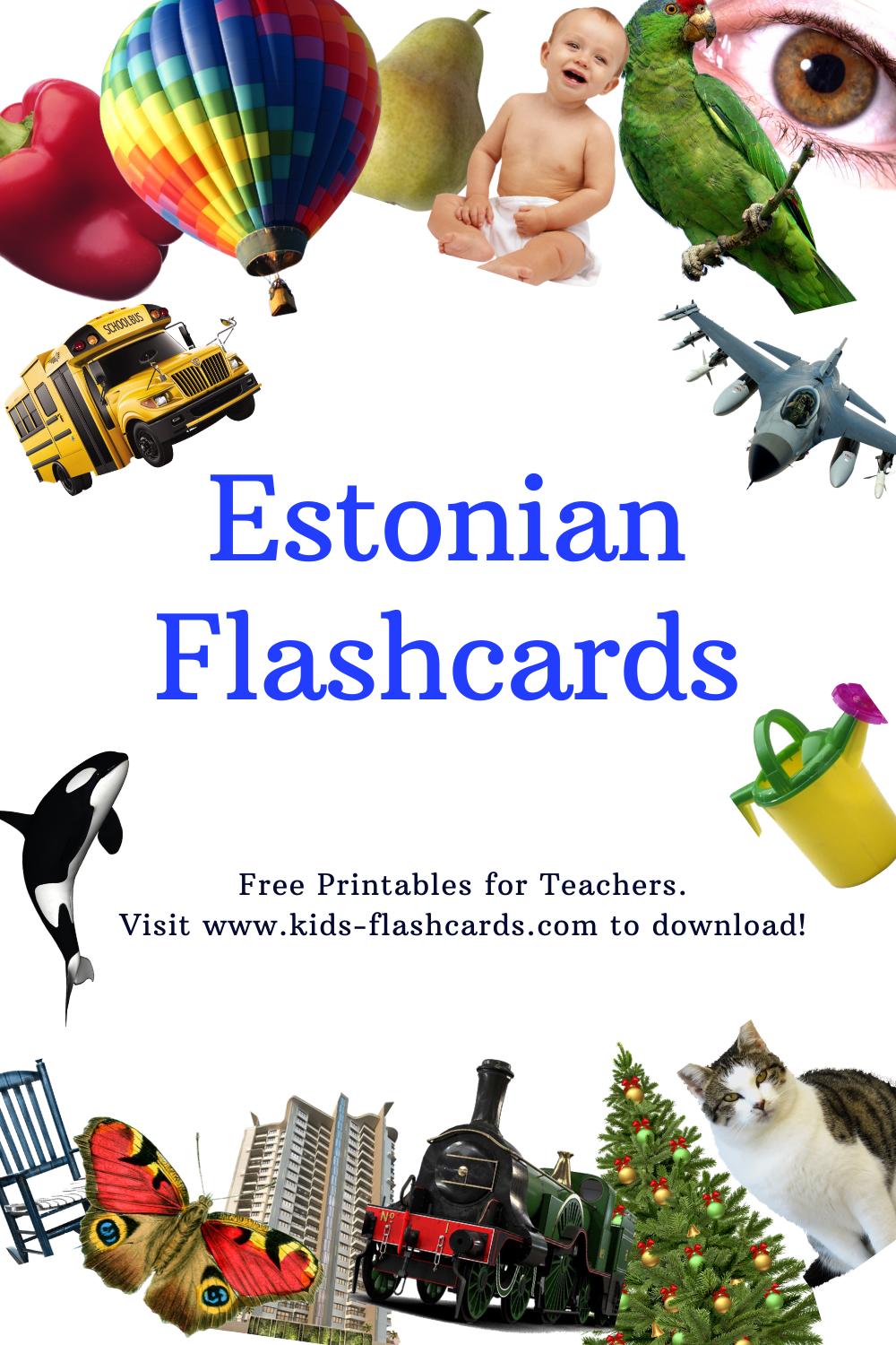 Worksheets to learn Estonian language