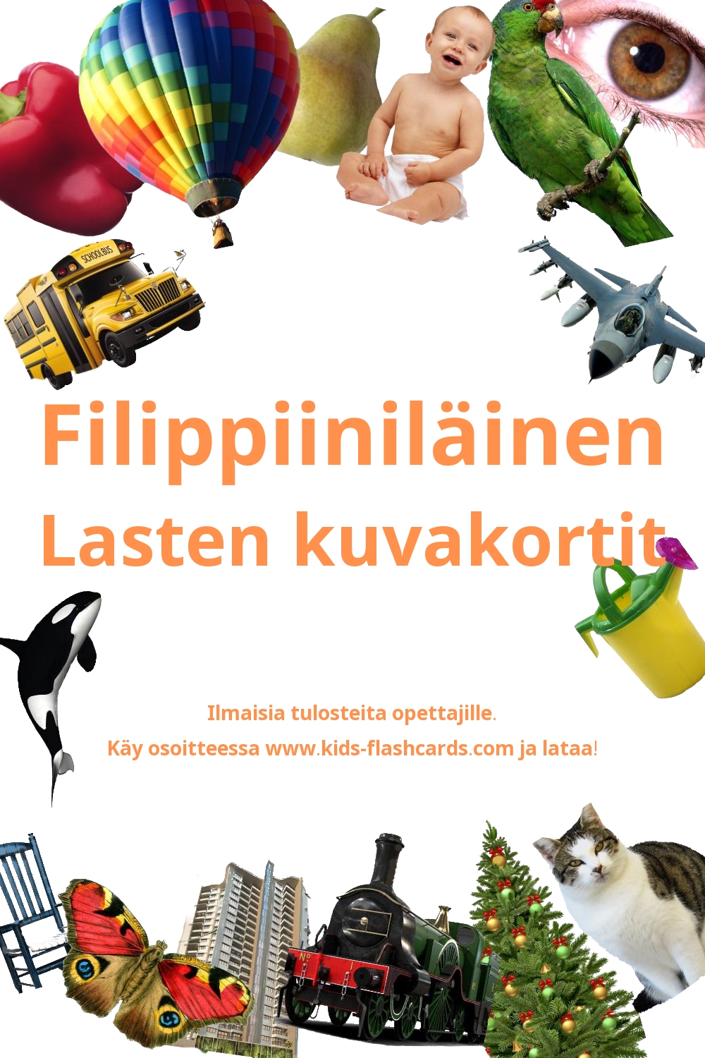 Ilmaisia tulostettavia lasten kuvakortteja Filippiiniläinen