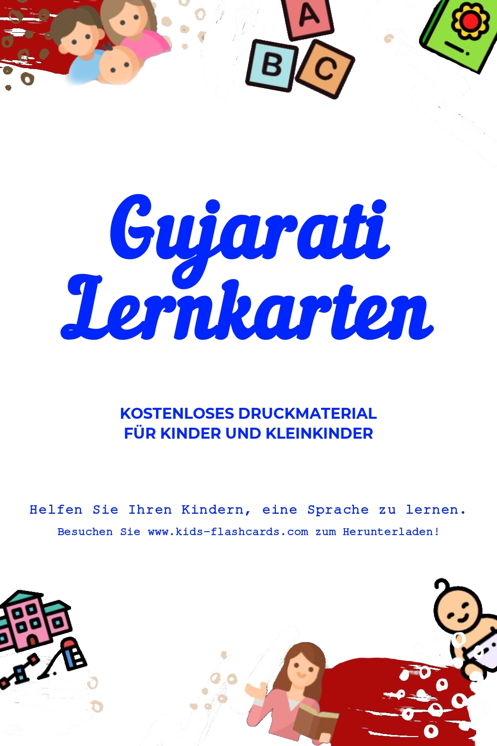 Arbeitsblätter zum Erlernen der Gujaratien Sprache