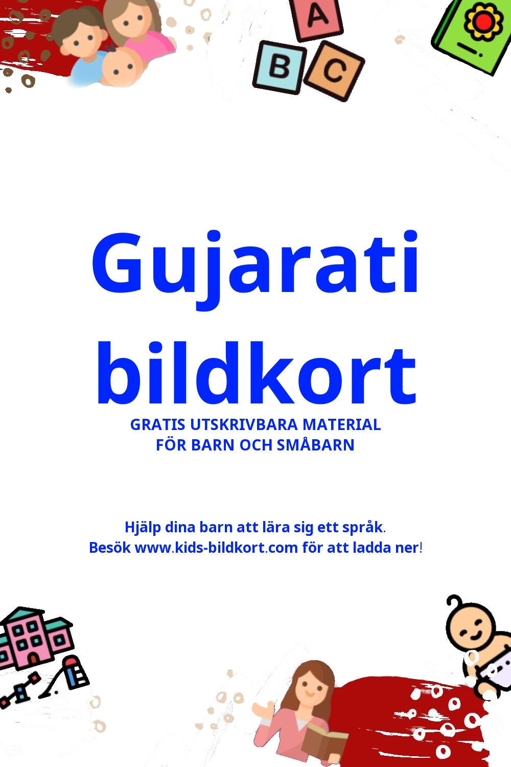 Arbetsblad för att lära sig Gujarati