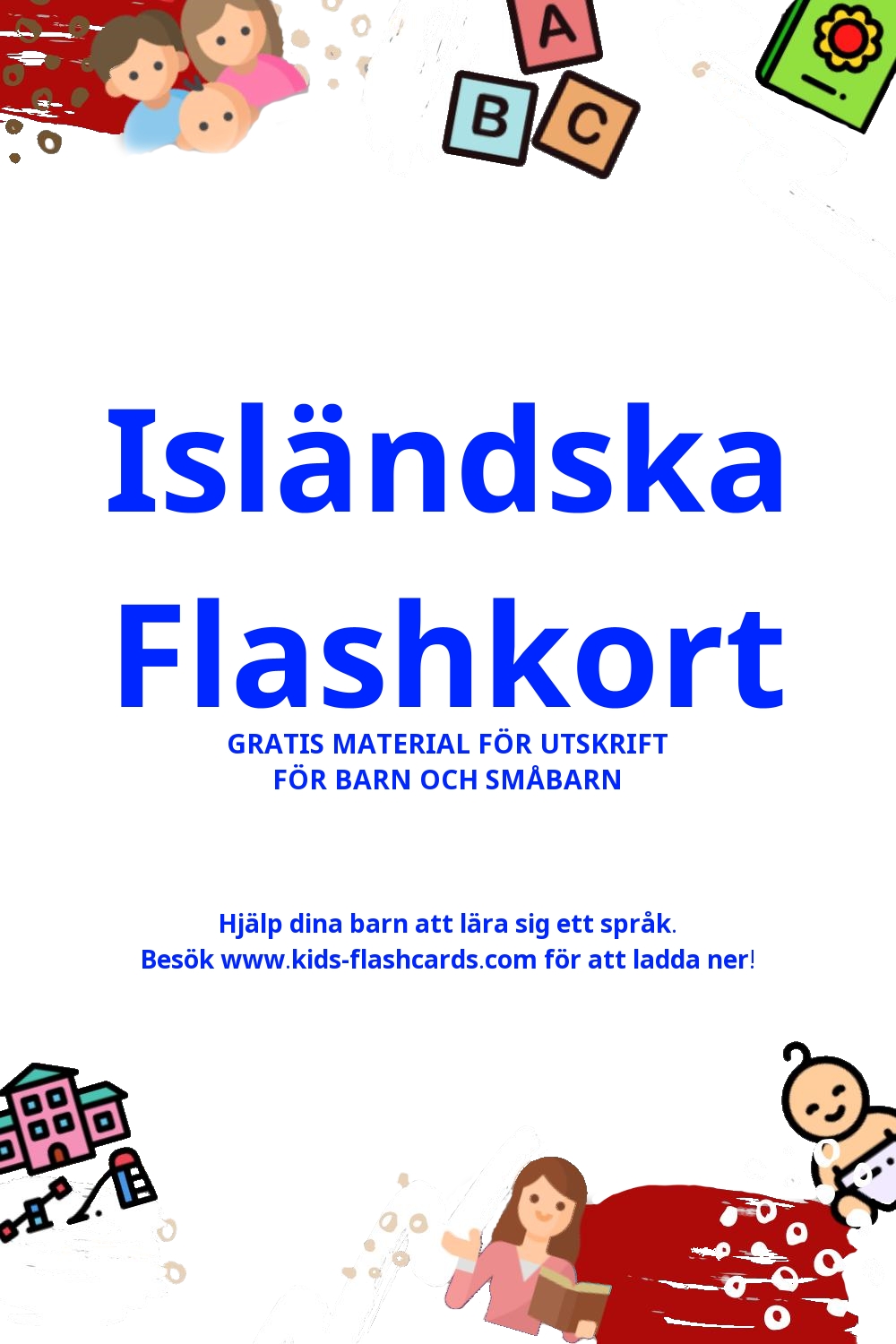 Arbetsblad för att lära sig Isländska