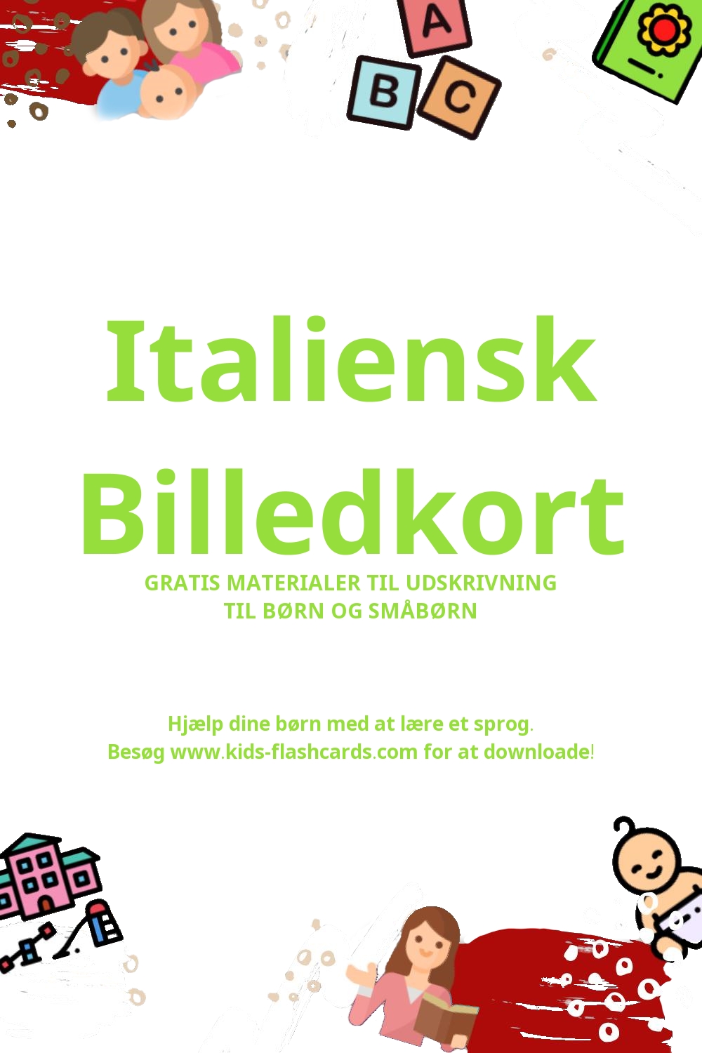 Arbejdsark til at lære Italiensk sprog