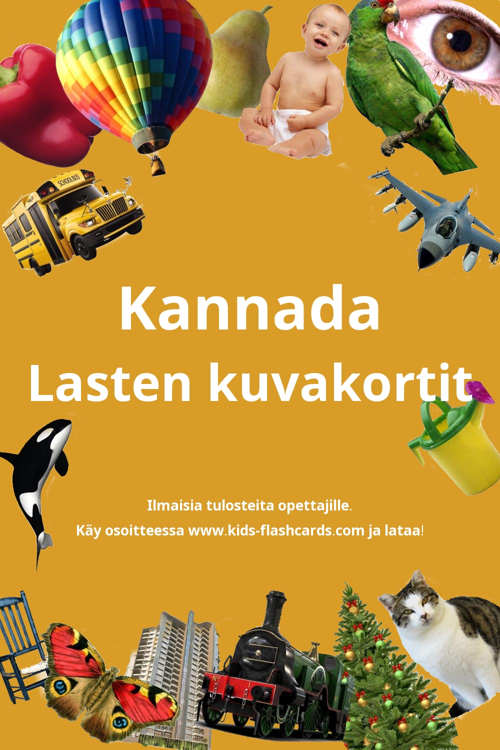 Ilmaisia tulostettavia lasten kuvakortteja Kannada