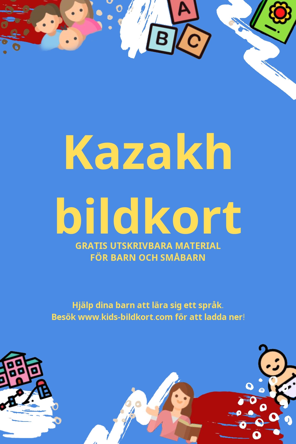 Arbetsblad för att lära sig Kazakh