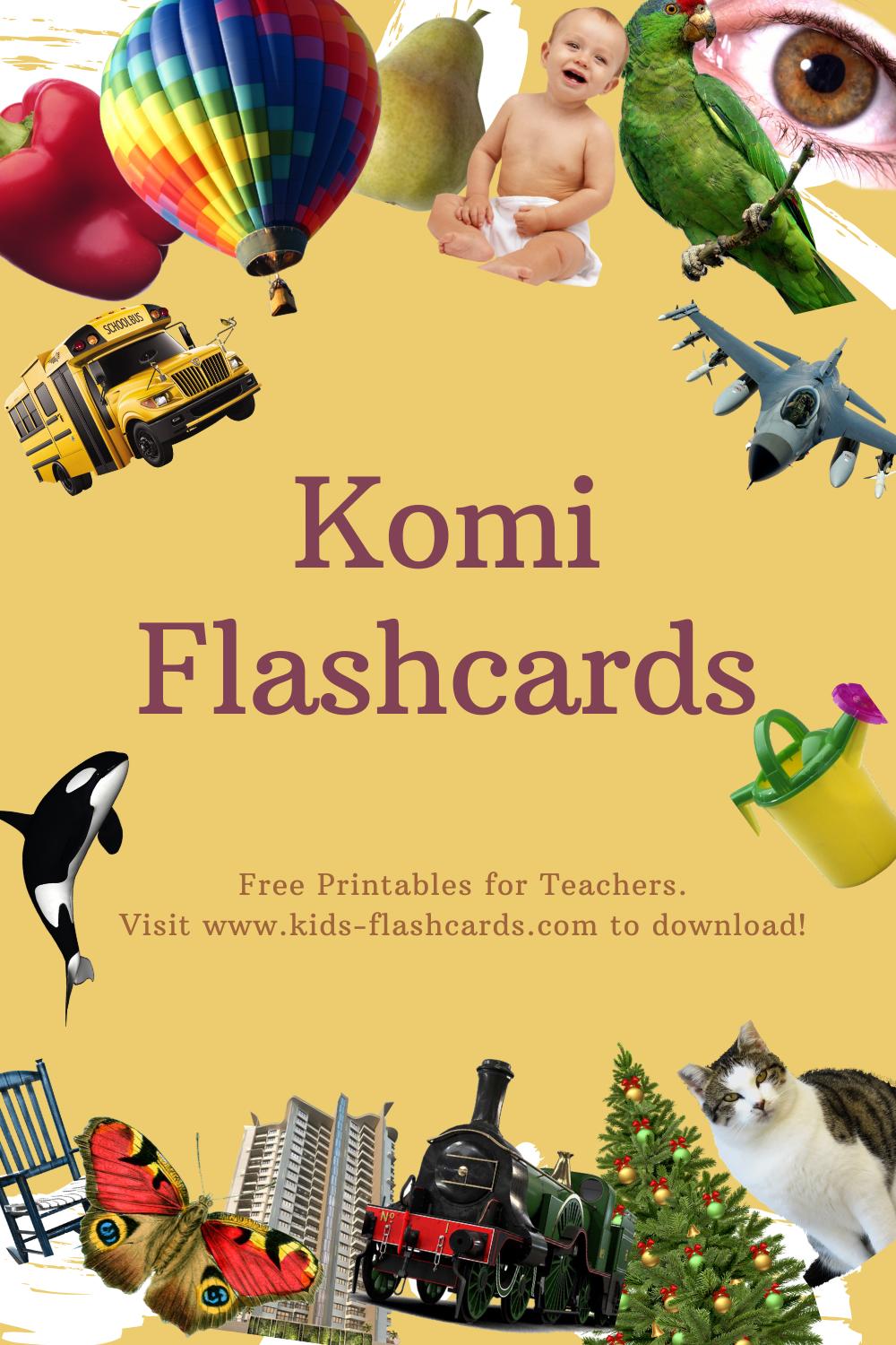 Worksheets to learn Komi language