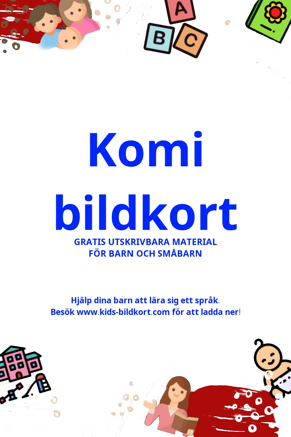 Arbetsblad för att lära sig Komi