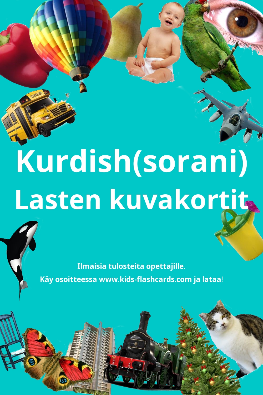 Ilmaisia tulostettavia lasten kuvakortteja Kurdish(sorani)