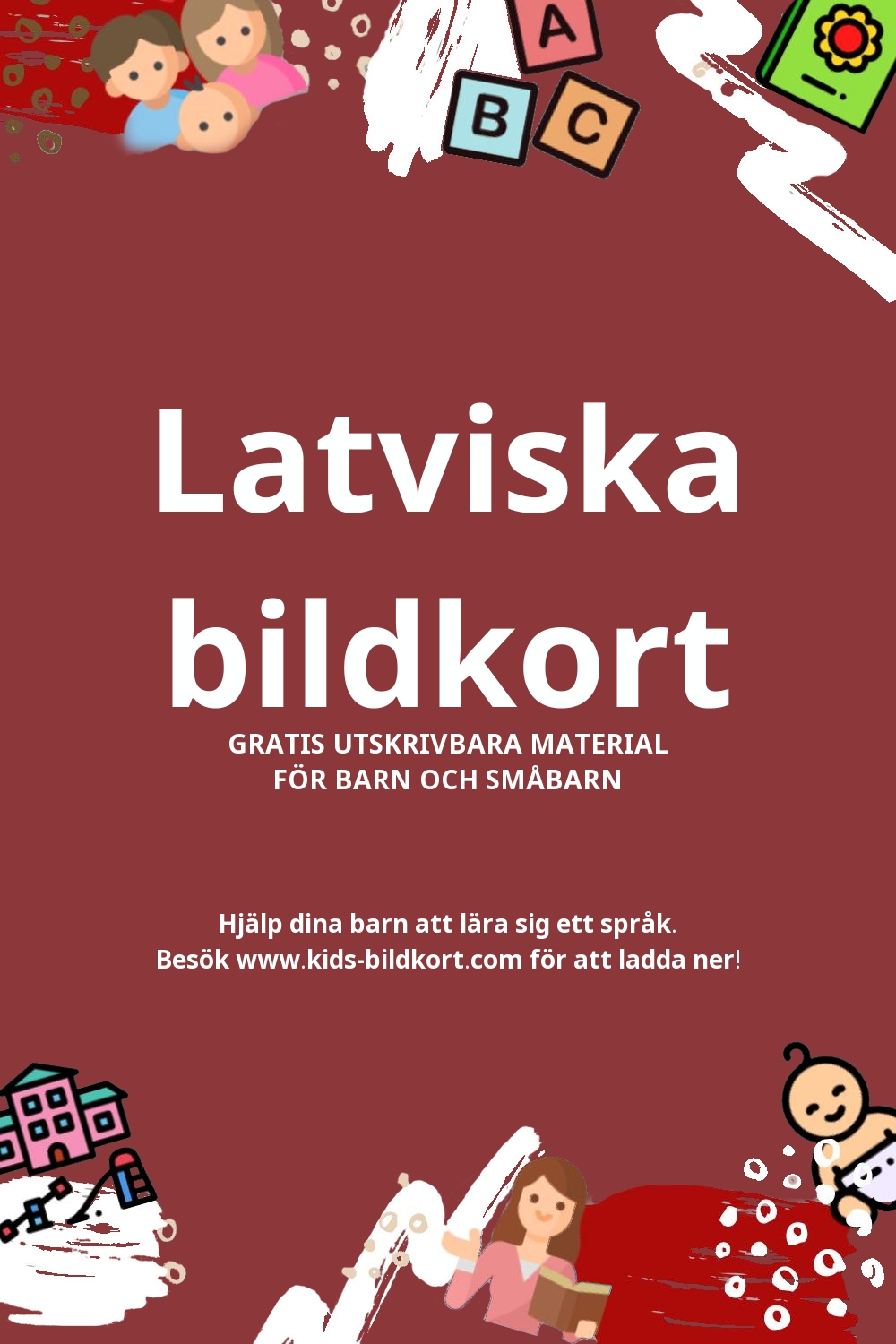Arbetsblad för att lära sig Latviska