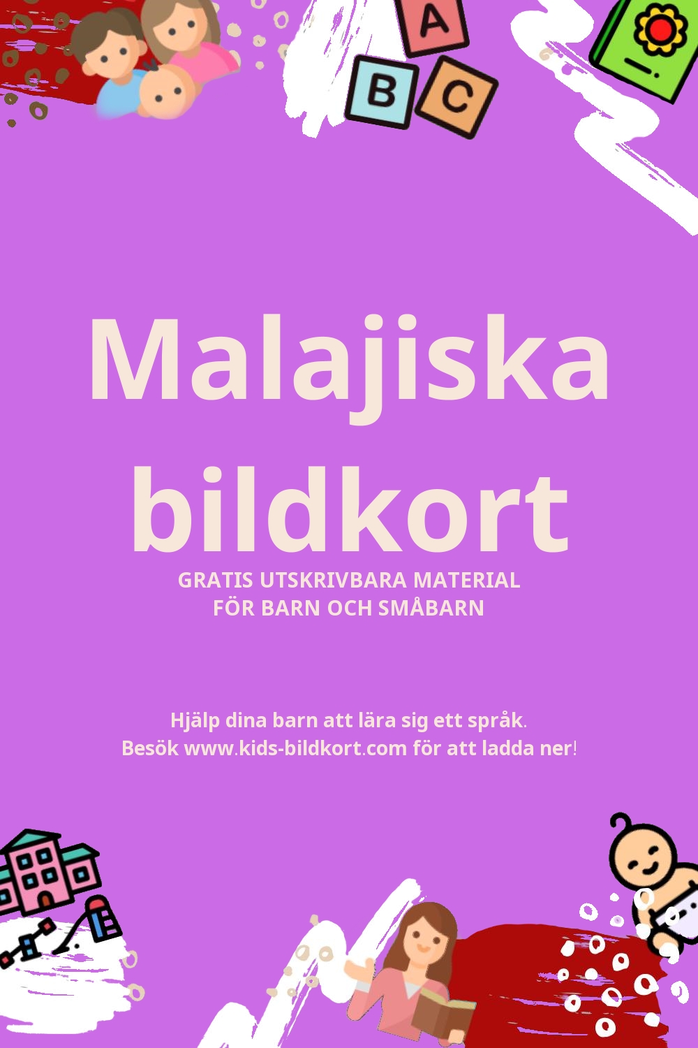 Arbetsblad för att lära sig Malajiska