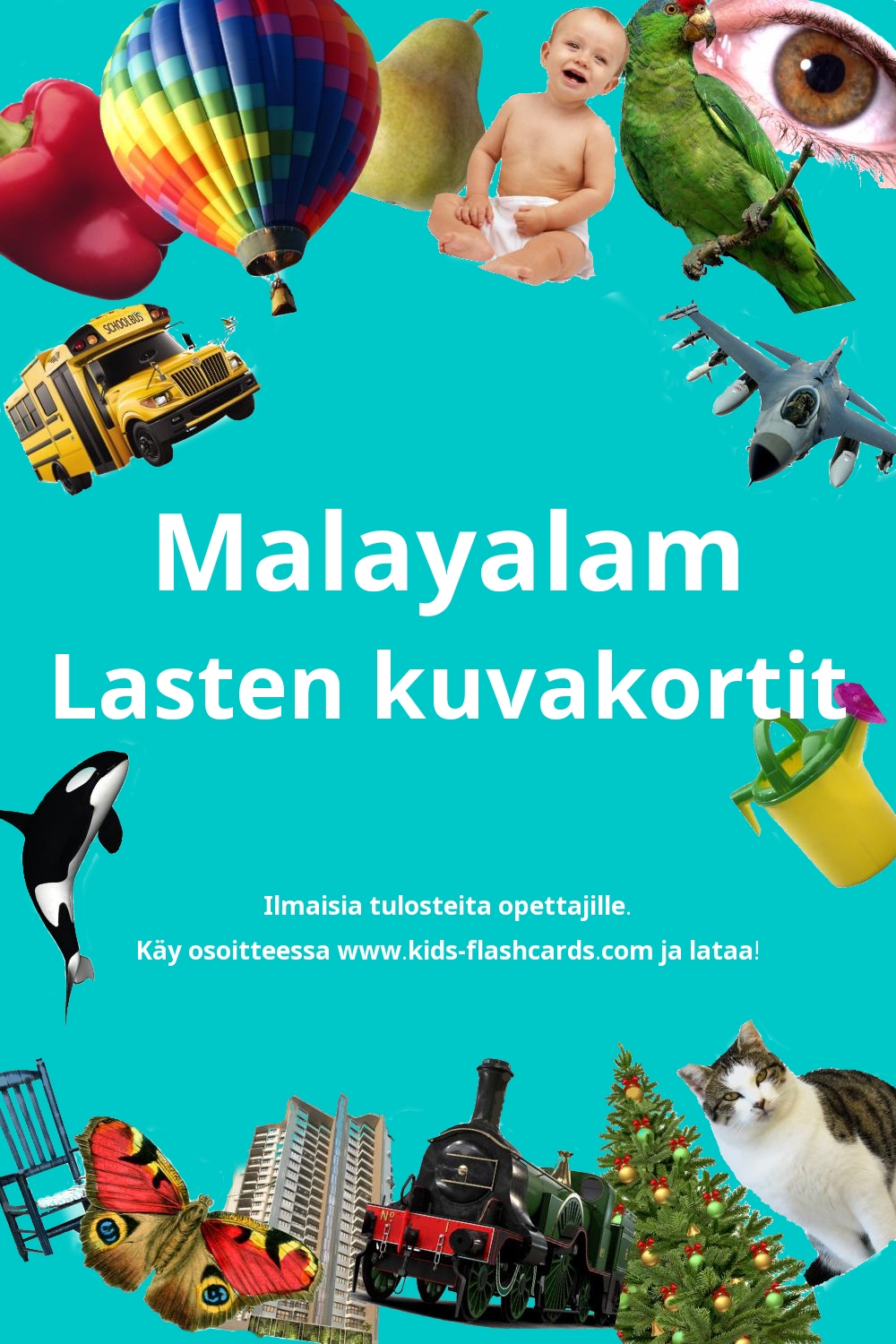 Ilmaisia tulostettavia lasten kuvakortteja Malayalam