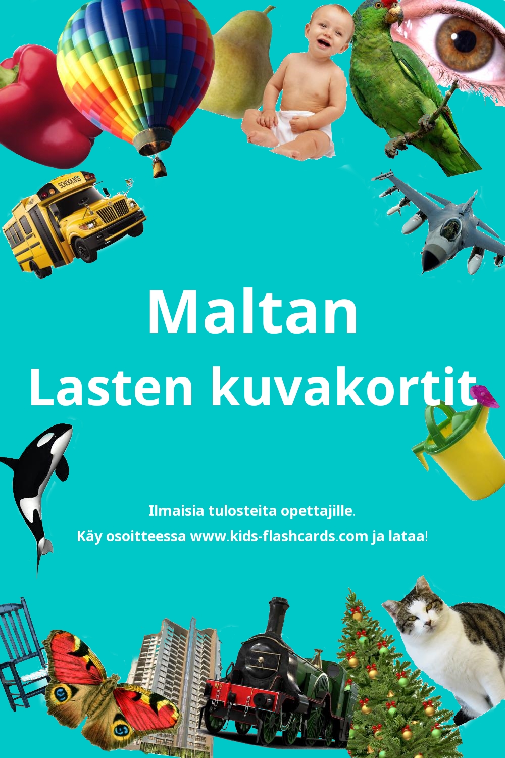 Ilmaisia tulostettavia lasten kuvakortteja Maltan