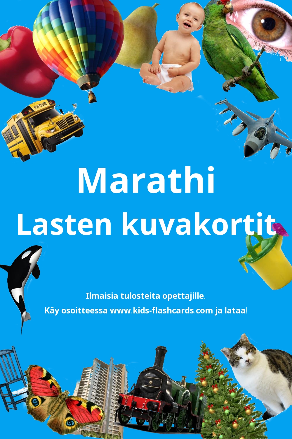 Ilmaisia tulostettavia lasten kuvakortteja Marathi