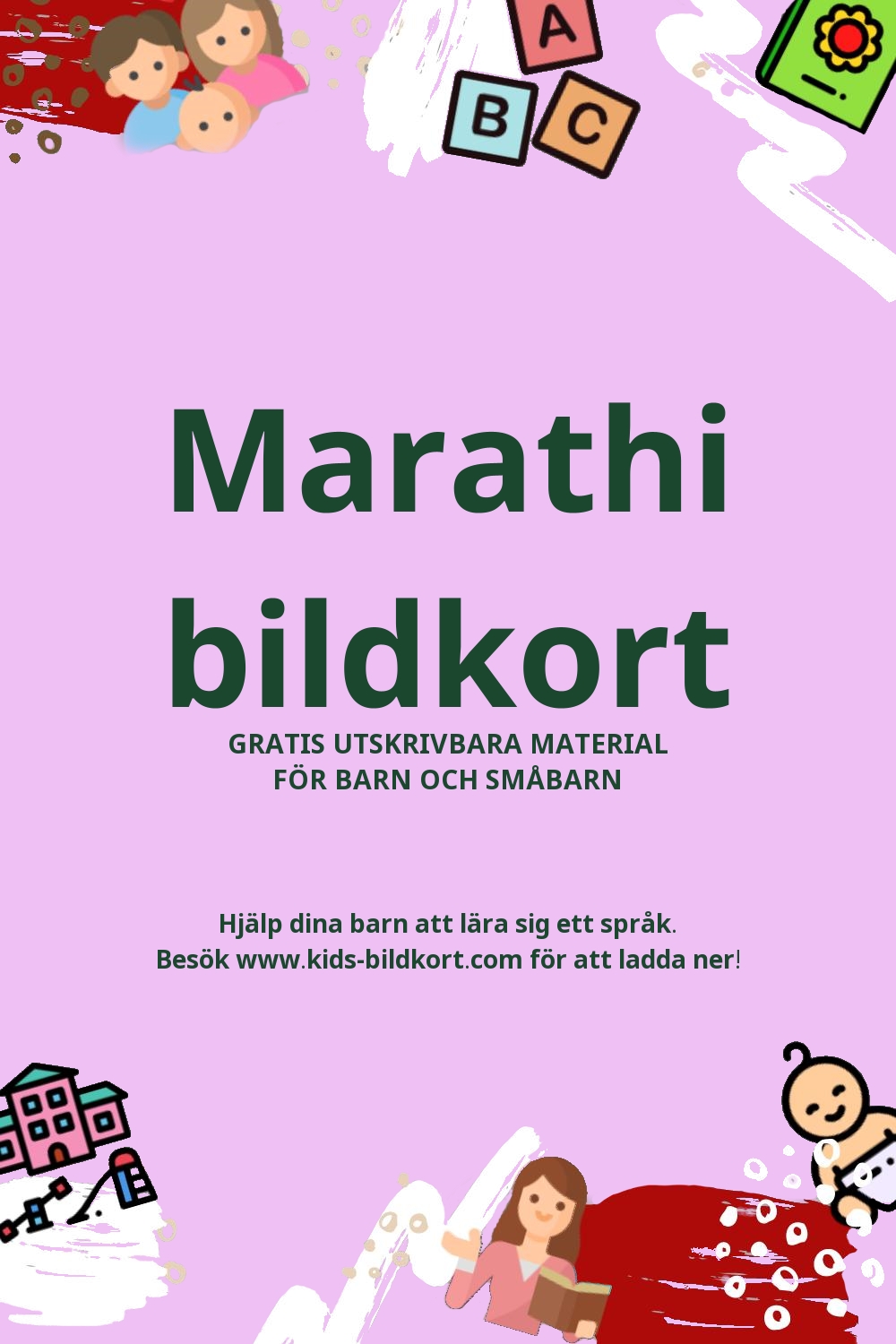Arbetsblad för att lära sig Marathi