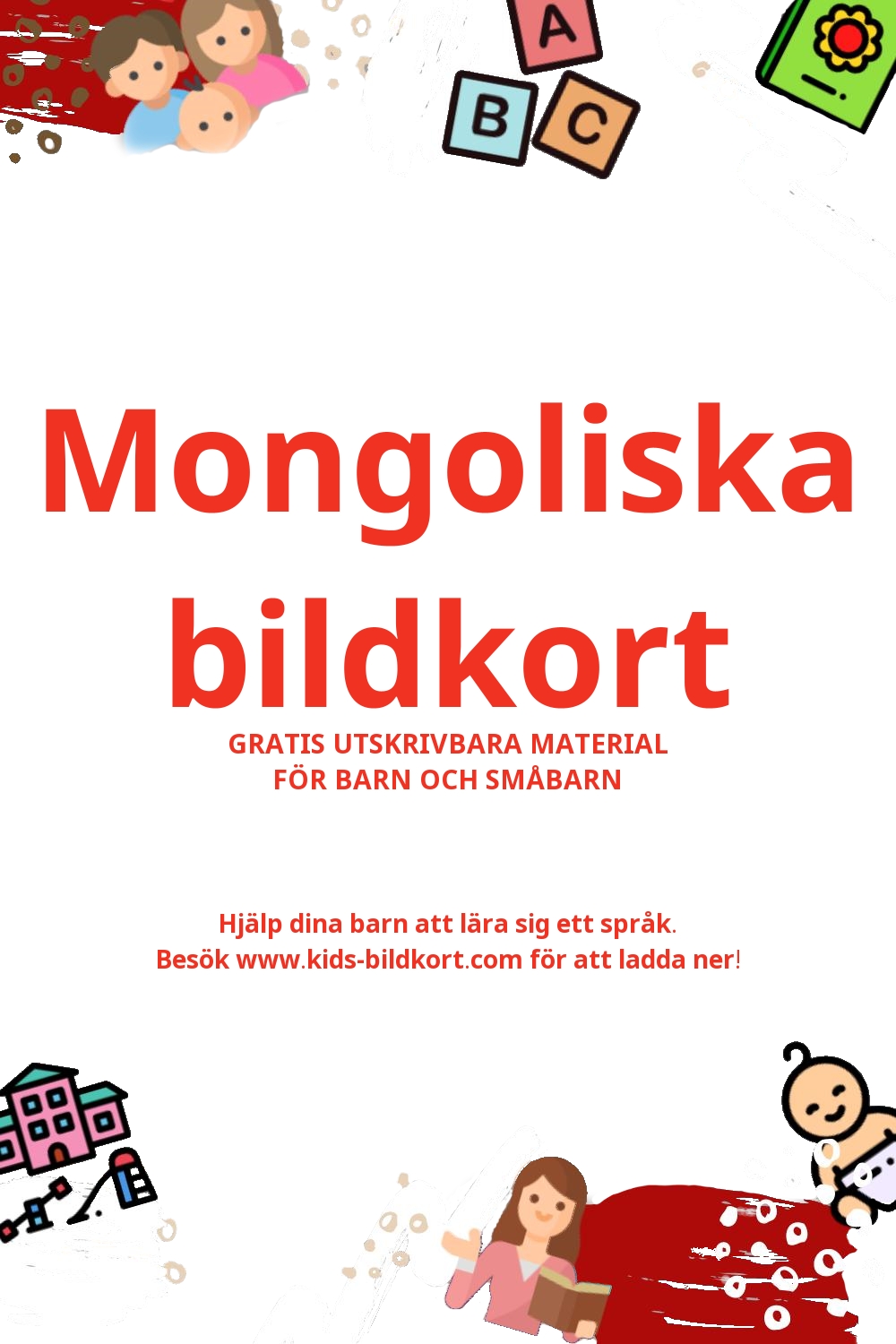 Arbetsblad för att lära sig Mongoliska