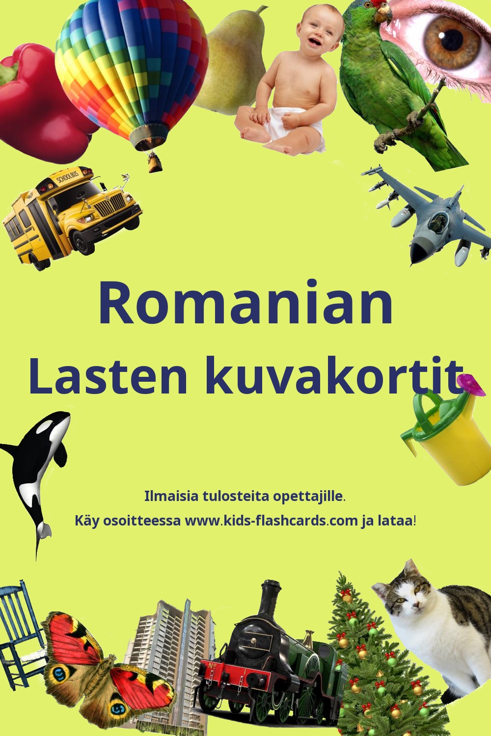 Ilmaisia tulostettavia lasten kuvakortteja Romanian