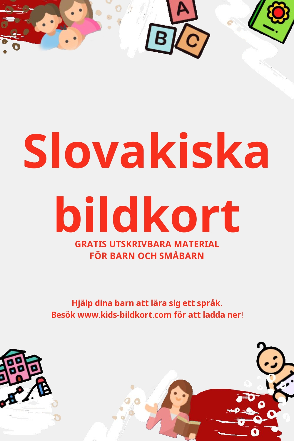 Arbetsblad för att lära sig Slovakiska