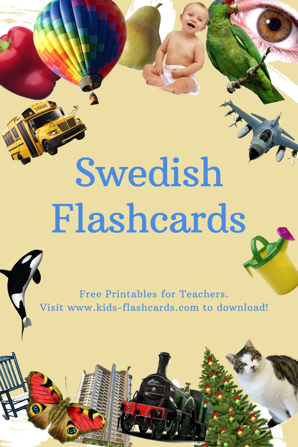 Worksheets to learn Swedish language