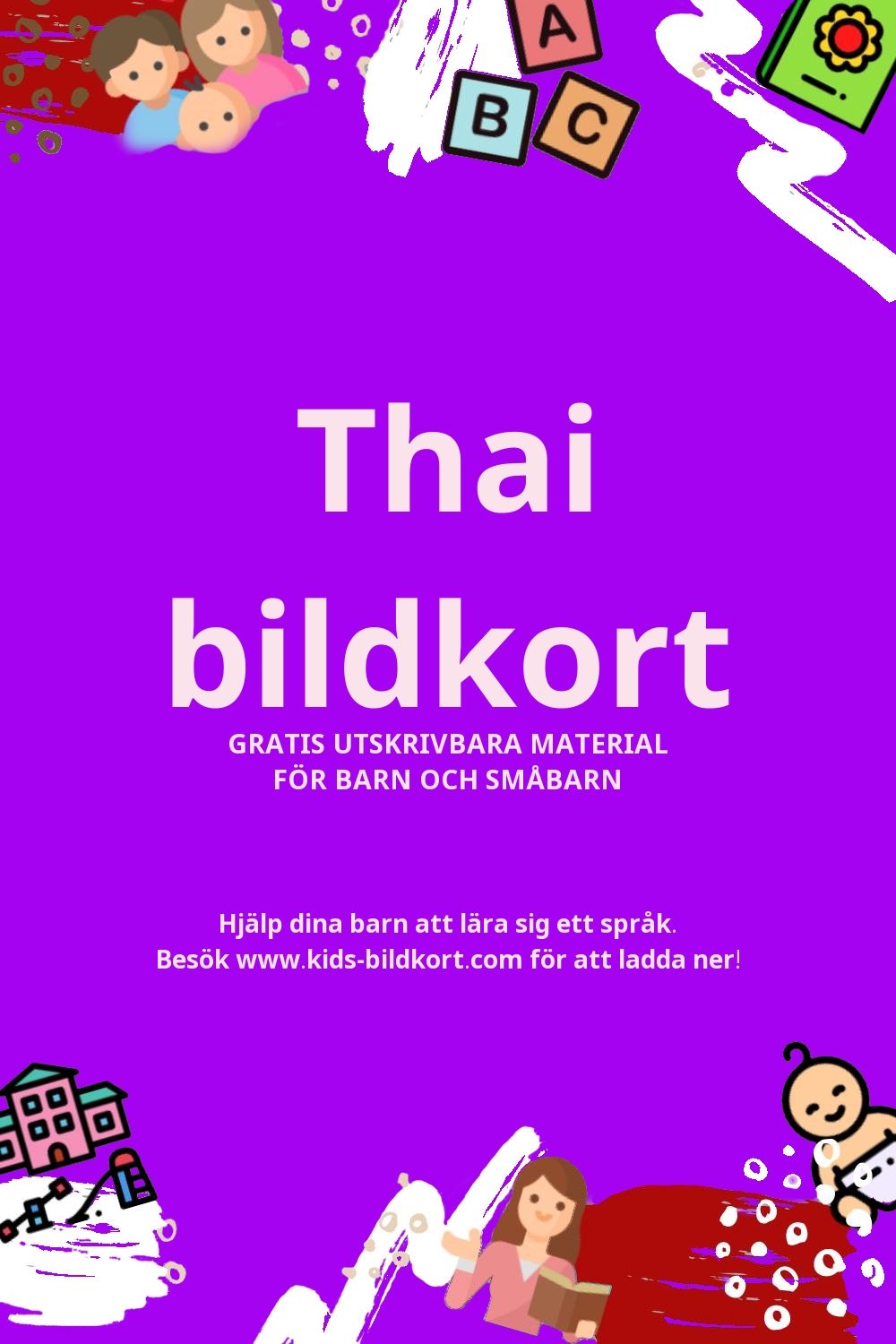 Arbetsblad för att lära sig Thai