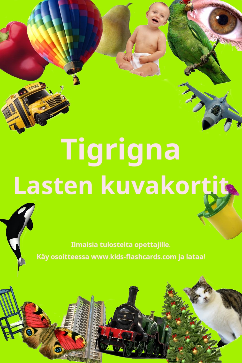 Ilmaisia tulostettavia lasten kuvakortteja Tigrigna