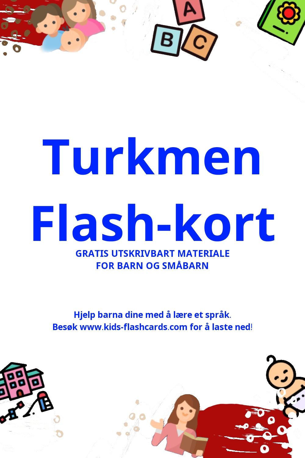 Arbeidsark for å lære Turkmen