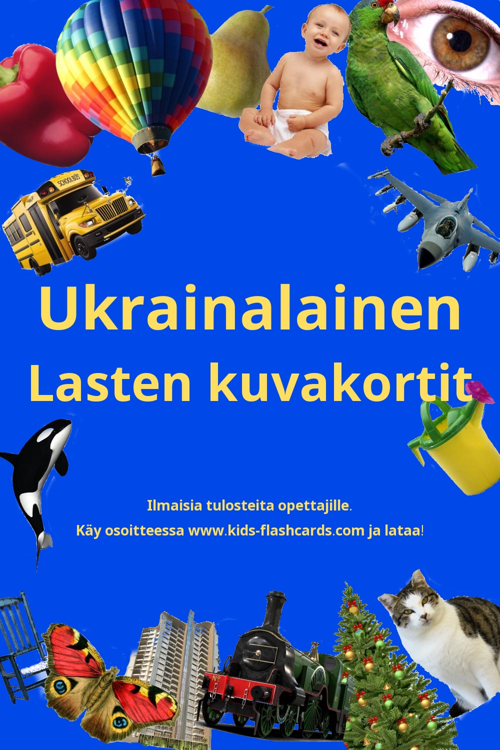 Ilmaisia tulostettavia lasten kuvakortteja Ukrainalainen