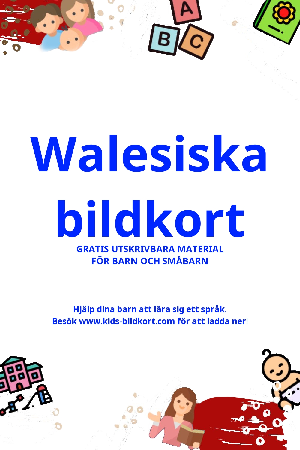 Arbetsblad för att lära sig Walesiska