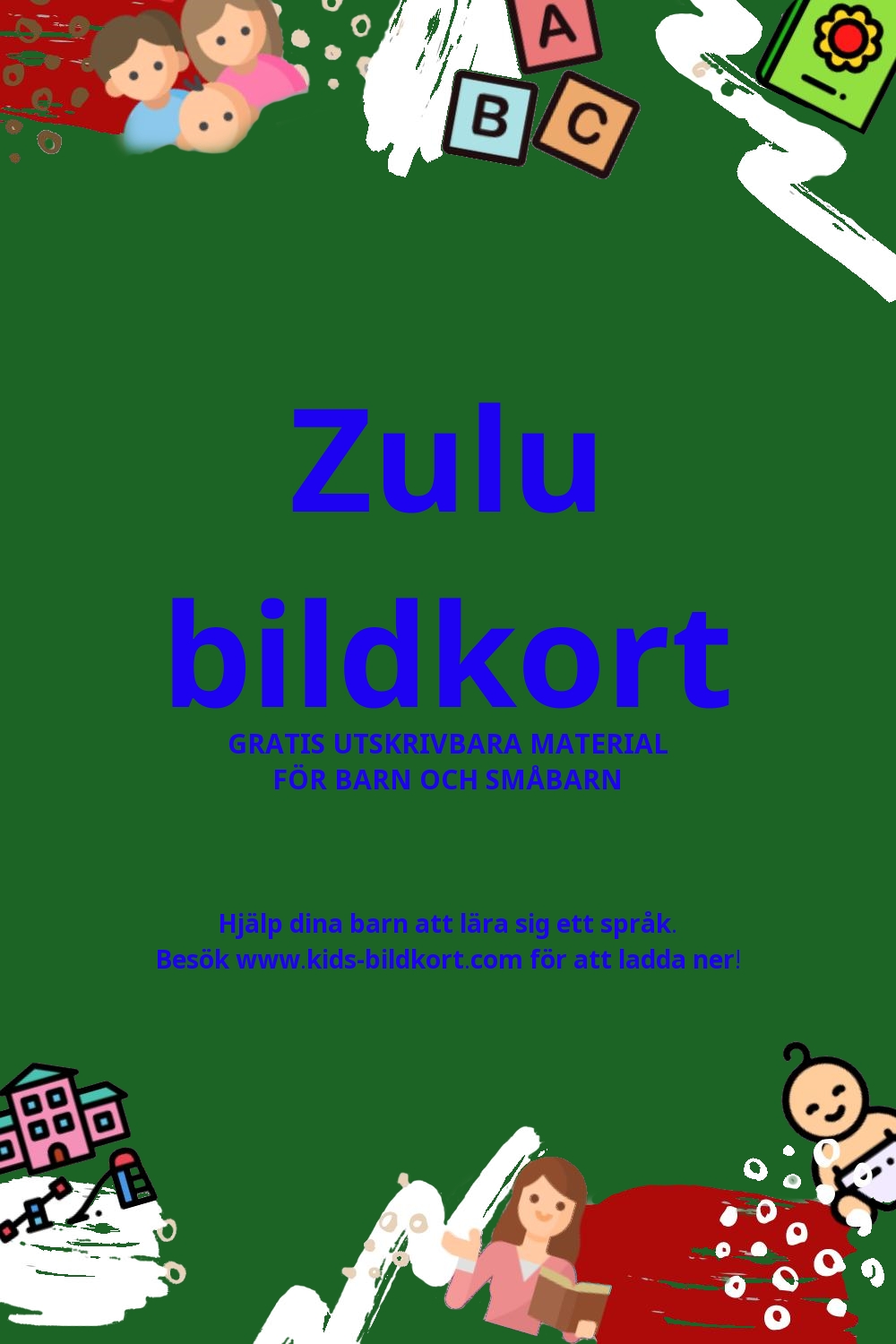 Arbetsblad för att lära sig Zulu